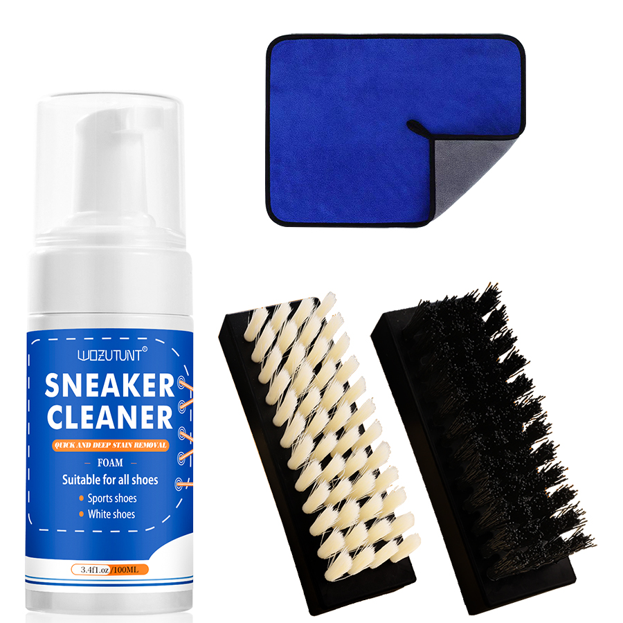Sneaker Care Foam - Kit detergente per scarpe bianche per