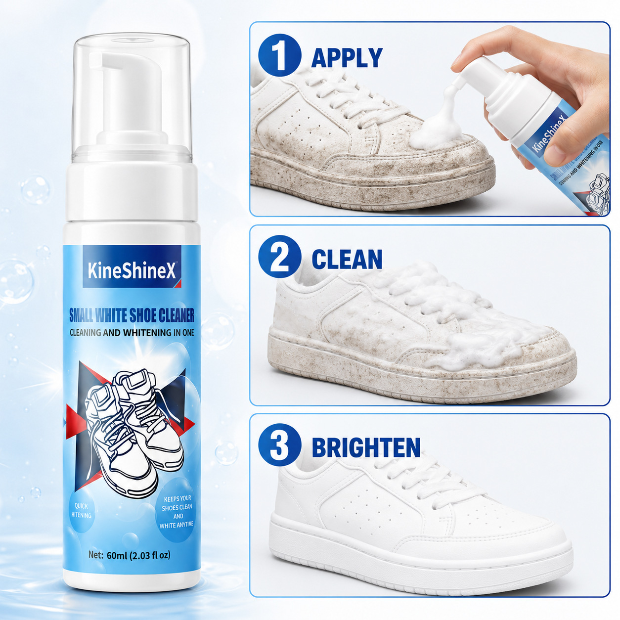 Kit Pulitore per Scarpe Gihen, - Sneaker Care Foam recensione e prezzo